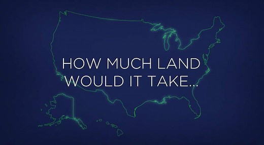 31M views · 578K shares | How much land would it take to power the entire USA with solar energy? Video by SolarCity. | IFLScience | Facebook