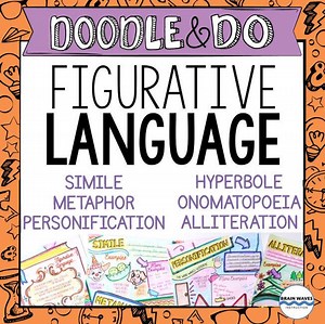 Figurative Language Doodle & Do: Creative ELA Activities (PDF) Grades 4-8 - Etsy Canada