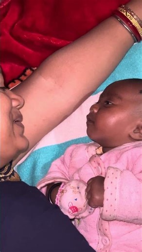 Cute Little conversation with nani | 3 month old baby #cutebaby #babygirl #funny