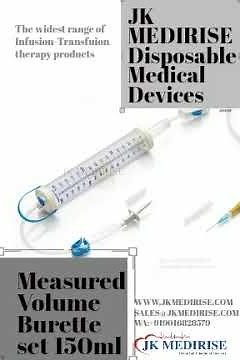 Measured Volume Fluid Administration Set, infusion set, 60 drops/ml , intravenous , Burette Infusion