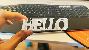 一键设计翻转字，3D打印，代码开源，上手即用！