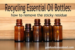Recycling Essential Oil Bottles: How to Remove the Sticky Residue - Roots & Boots