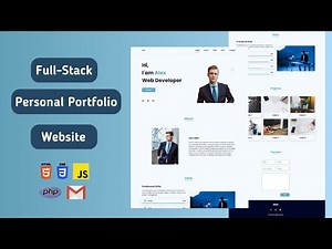 Mastering Full-Stack Development: Creating a Personal Portfolio Website with HTML, CSS, and JS
