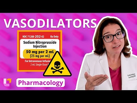 Vasodilators - Nitroprusside: Pharmacology Cardiology, Nursing School | ‪@LevelUpRN‬