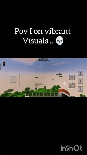 pov I on vibrant visuals #minecraft #shorts