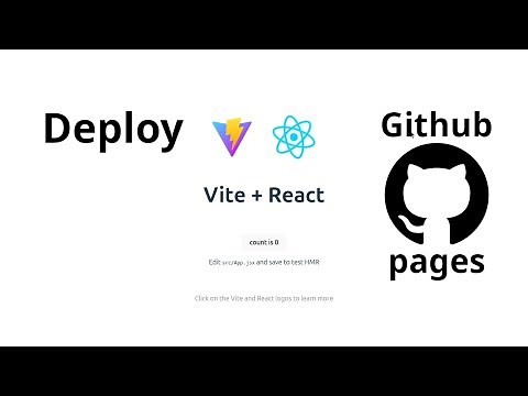 How to deploy a Vite (React/Vue) project on Github pages - Host your website for free