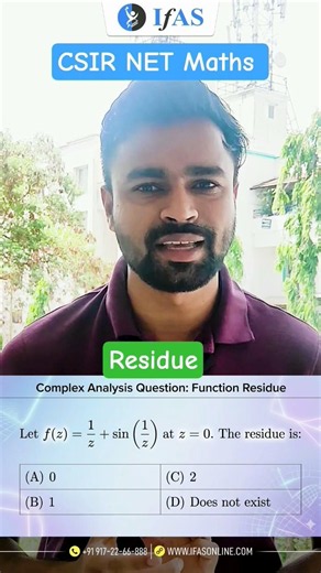 Residue l Complex Analysis l CSIR NET Maths