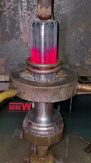 Precision Hardening Process That Saves Lives on Roads #factorylife #engineering
