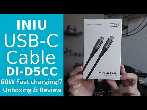 INIU USB-C cable - fast charging & data transfer (Unboxing & Review)
