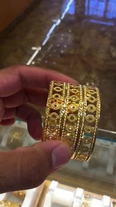 22k CNC Bangles now in stock!! | Royal Dubai Jewellers