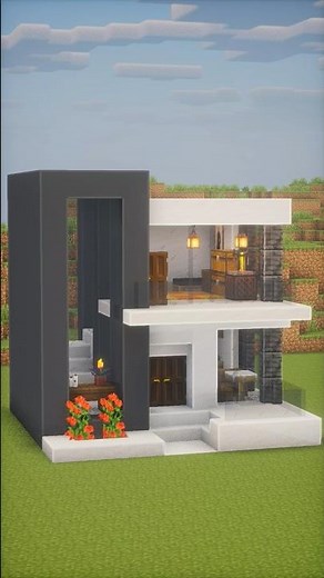 Minecraft Starter House Build Tutorial 🏠| Easy Survival Base Idea | #Minecraft