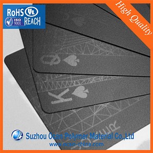 [Hot Item] Opaque Black Glossy PVC Rigid Sheet for Playing Cards