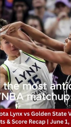 "Minnesota Lynx vs Golden State Valkyries | Full Game Highlights & Score Recap | June 1, 2025 WNBA