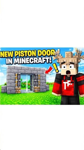 MINECRAFT PISTON DOOR TUTORIAL||#minecraft #minecraftshorts