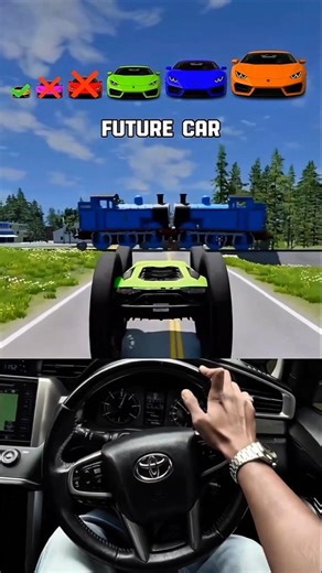 Real steering + game supercar = perfect combo! 😎🔥#mrbeast #foryou #viralvideo