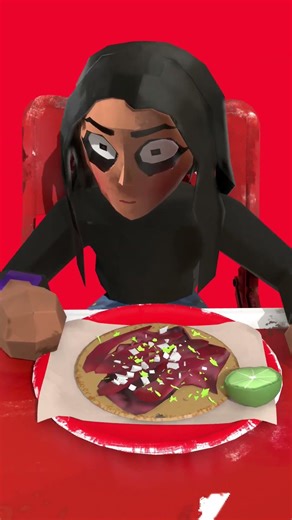 3D Animation Eating Tacos render #3d #3danimation #blender #animation