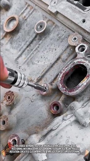 Precision Thread Tapping Tool: For Restoring Internal Metal Threads #ToolHolder