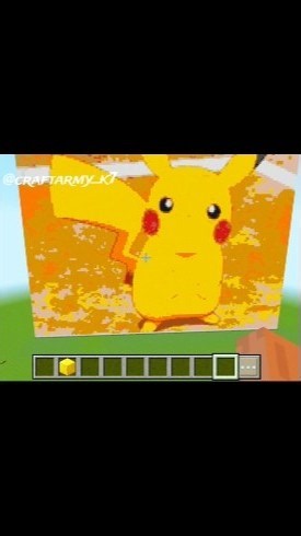 ⚡️ CRAZY Pikachu Pixel Art in Minecraft! 💛✨ (WAIT FOR THE END!) 😱🔥