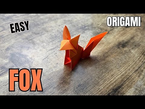 Easy Origami Fox Tutorial For Beginners | DIY Origami Fox Step By Step Easy Folding