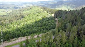 lake placid olympic ski jump rotating view of structure and surroundings 4k
