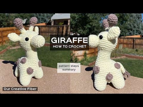 How To Crochet Giraffe - Steps Summary