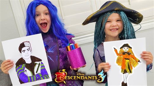 Disney Descendants III 3 marker challenge!
