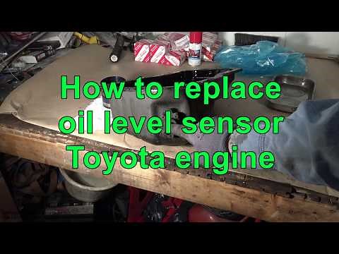 How to replace oil level sensor Toyota engine. 2.2 5S-FE