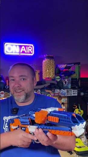 Nerf DOOM shotgun blaster?! Toy shell ejecting flywheel blaster from Sandshark Labs!