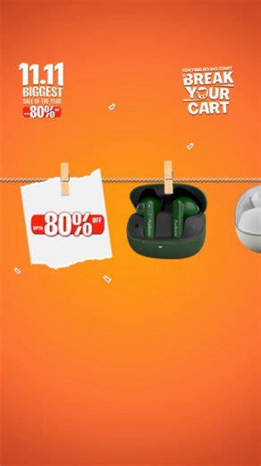 43 reactions | Get ready for up to 80% OFF across all accessories on Audionic's 11.11 Sale because great sound starts with the little things. Plug in, stock up, and #BreakYourCart  #Audionic #BiggestSaleOfTheYear #11.11 | Audionic - The Sound Master | Facebook