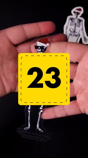 StickerApp Holiday Calendar #23 Waiting for Christmas Day be like... 💀 The LONGEST wait, but we wait in style! Sunnies and a Santa hat are obviously mandatory 😎 These cool clear stickers are printed on our transparent sticker material. The black and white design is fully opaque, with a transparent cutline. Perfect for slapping on bottles, jars, and of course - Christmas gifts 🎁 Awesome sticker design by @tuffpeachcraftco #StickerApp #CustomStickers #ArtistsOfStickerApp #Branding #HappyHoliday