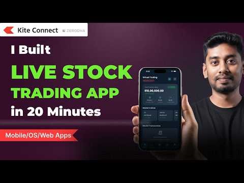 Build a Virtual Trading App in Flutter Using Zerodha Kite API + Google Antigravity (Live Demo)