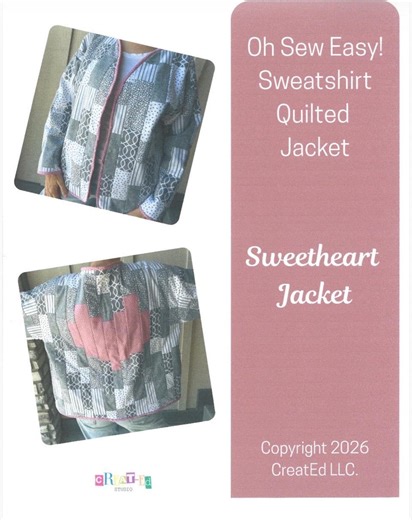 Oh Sew Easy! Sweatshirt Quilted Jacket - Etsy