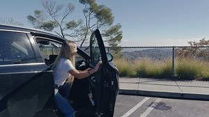 Woman Stepping Out of Car to Enjoy Scenic Overlook View - Free Stock Video Footage | Coverr