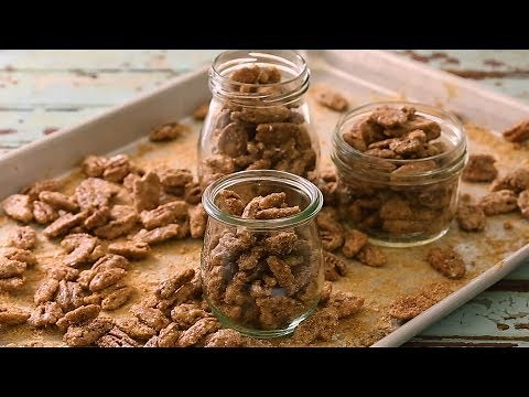 Caramelised pecans