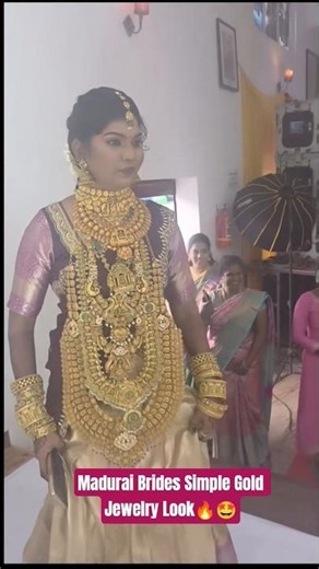 Madurai Brides Gold Jewelry🔥#trending #viral #bridalmakeup #maduraibride #shorts #tvkvijay #wedding