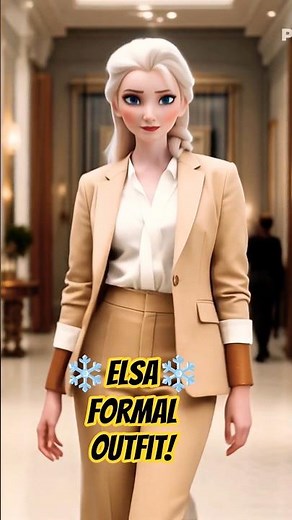 Elsa Stunning Formal Outfit ❄️❤️ Frozen Elsa Video #elsa #frozen3 #disney #disneyprincess