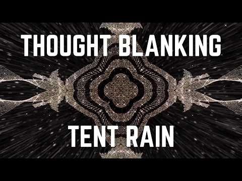 THOUGHT BLANKING TENT RAIN | 12 Hours | Black Screen | No Midway Ads | Sleep/ Calm Anxiety/ Focus