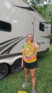 Be sure to check your leveling blocks for breakage, you never know when it might be time to replace them. #rvtips #rvliving #rvlife #camper #camperlife #travelfamily #campervanlife #rvtravel | RV Family