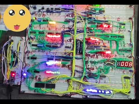 8 Bit computer runs Fibbonici program with only 16 bytes! Ben Eater SAP-1