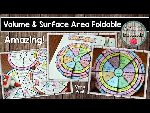 Volume and Surface Area Wheel Foldable