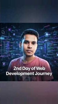 Day 2 Web Development🚀journey || full consistency 💯 Ai & tech knowledge trending information #shorts