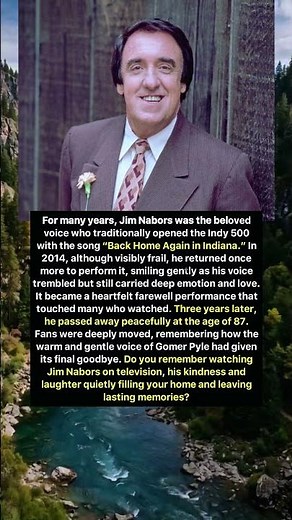 Jim Nabors’ Final Indy 500 Farewell Performance