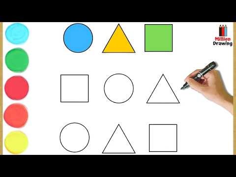 How To Draw Easy Shape Drawing and Toddlers_ Child Art| Shapes Coloring Learning Videos #560