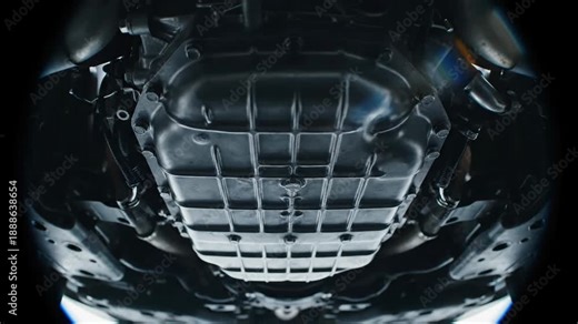 Underneath V12 Engine: Oil Pan and Windage Tray Geometry Analysis