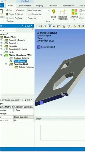 Restricting Movement in ANSYS Mechanical Tutorial