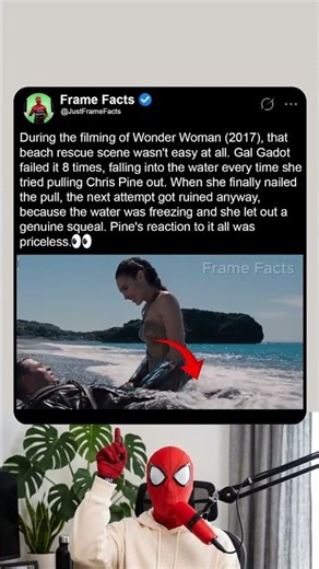 During the Filming of Wonder Woman (2017), Gal Gadot failed it 8 times 😂