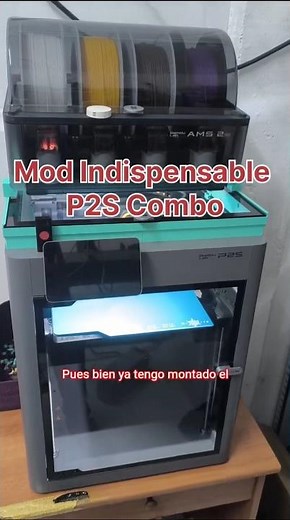 MOD INDISPENSABLE para BAMBU LAB P2S Combo: ¡Elevador AMS Montado! 🚀 #BambuLab #3DPrinting