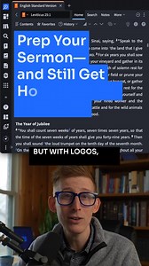 12 reactions | Study and write your sermon—and still get home in time for dinner. Use these 3 features in Logos to streamline your sermon process: • Smart Search • Factbook • Sermon Assistant Try Logos for free for 30 days: https://www.logos.com/?utm_campaign=cm-socialsale&utm_source=facebook&utm_medium=social&utm_content=1746232680 | Logos Bible Study Platform | Facebook