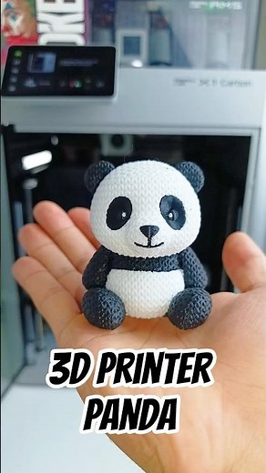 3D Printer Panda...🐼 Bamboo Lab X1C Timelapse #3dprinting #panda #bambulab #x1carbon #timelapse