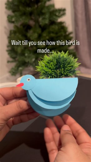 3 Paper Circles Bird Craft ✂️ Easy DIY for Kids